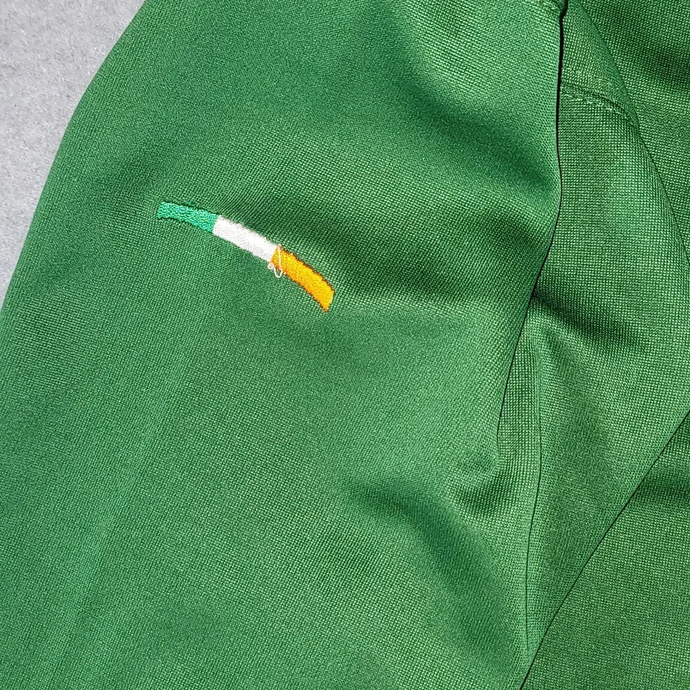 LFR Ireland Track Jacket Mens Kelly Green Full Zip Embroidered Crest Size 7-8